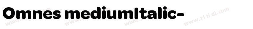 Omnes mediumItalic字体转换